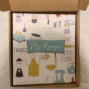 Recipe Binder 8.5” x 9.5” 3 Ring Binder Organizer Set